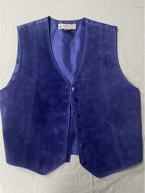 Vintage Marsh Landing Vest Size Small Purple